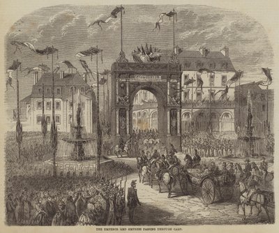 The Emperor and Empress Passing Through Caen by Jules Gaildrau